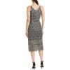 image:imageDress the Population Womens Aurora Plunging Spaghetti Strap Midi DressCharcoal GreyBlack