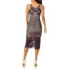 image:imageDress the Population Womens Aurora Plunging Spaghetti Strap Midi DressPlum