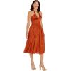 image:imageDress the Population Womens Briar Fit and Flare Midi DressBurnt Orange