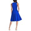 image:imageDress the Population Womens Catalina Solid Sleeveless Fit amp Flare Midi DressElectric Blue