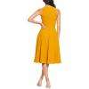image:imageDress the Population Womens Catalina Solid Sleeveless Fit amp Flare Midi DressHoney
