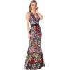 image:imageDress The Population Womens Camden Mermaid Maxi DressRouge Multi
