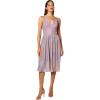 image:imageDress The Population Womens Haley Fit and Flare Midi DressBright Magenta Multi
