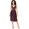 image:imageDress The Population Womens Haley Fit and Flare Midi DressFuchsia Multi