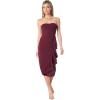 image:imageDress The Population Womens LIV Bodycon Midi DressBurgundy