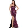 image:imageDress The Population Womens Nikita Mermaid Maxi DressFuchsia Multi