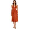 image:imageDress the Population Womens Briar Fit and Flare Midi DressBurnt Orange