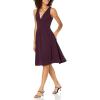image:imageDress the Population Womens Catalina Solid Sleeveless Fit amp Flare Midi DressPlum