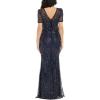 image:imageDress The Population Womens Amanda Mermaid Maxi DressMidnight Blue Multi
