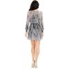 image:imageDress The Population Womens Aulden Fit and Flare Mini DressDove Multi