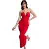 image:imageDress The Population Womens Ferra Bodycon Midi DressRouge