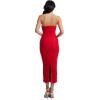 image:imageDress The Population Womens Ferra Bodycon Midi DressRouge