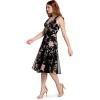 image:imageDress The Population Womens Harlow Fit and Flare Midi DressBlack Multi