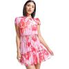 image:imageDress The Population Womens Kenley Fit and Flare Mini DressBlush Multi