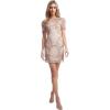 image:imageDress The Population Womens Lee Bodycon Mini DressRose Gold Multi