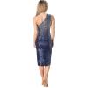 image:imageDress The Population Womens Palmer Bodycon Midi DressSpecial Occasion DressNavy Multi
