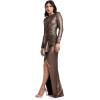 image:imageDress The Population Womens Romera Shift Maxi DressBronze