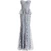 image:imageDress The Population Womens Scarlett Mermaid Maxi DressGraphite Blue Multi