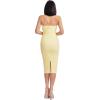 image:imageDress The Population Womens Viviana Bodycon Midi DressPastel Yellow