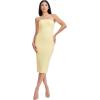 image:imageDress The Population Womens Viviana Bodycon Midi DressPastel Yellow