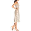 image:imageDress the Population Womens Antonia Sequin Lace Fit amp Flare Midi DressOffwhite