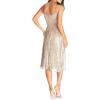 image:imageDress the Population Womens Antonia Sequin Lace Fit amp Flare Midi DressOffwhite