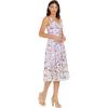 image:imageDress the Population Womens Blair Fit and Flare Midi DressLavender Multi