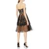 image:imageDress the Population Womens Fit and FlareBlacknude