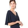 image:imageDress the Population Womens Louisa Midi Plunging DressNavy