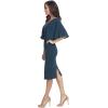 image:imageDress the Population Womens Louisa Midi Plunging DressPine