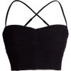 image:imageDress the Population Womens Lynn Mesh Square Neck Bustier Crop TopBlack