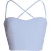 image:imageDress the Population Womens Lynn Mesh Square Neck Bustier Crop TopSky