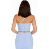 image:imageDress the Population Womens Lynn Mesh Square Neck Bustier Crop TopSky