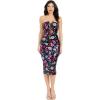 image:imageDress The Population Womens Erica Bodycon Midi DressBlack Multi