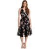 image:imageDress The Population Womens Harlow Fit and Flare Midi DressBlack Multi