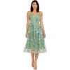 image:imageDress The Population Womens Maren Fit and Flare Midi DressSage Multi