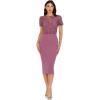 image:imageDress The Population Womens Marianne Bodycon Midi DressOrchid