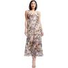image:imageDress The Population Womens Sierra Fit and Flare Midi DressLilac Multi