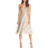 image:imageDress the Population Womens Antonia Sequin Lace Fit amp Flare Midi DressOffwhite