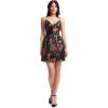image:imageDress the Population Womens Elva Aline Mini DressRouge Multi