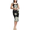 image:imageDress the Population Womens Nicole Sheath Dress Black Multi XS