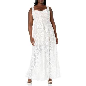 image:imageDress The Population Womens Anabel Sweetheart Bustier Maxi DressOffwhite