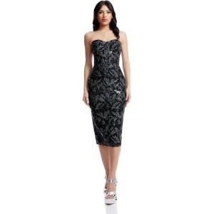 image:imageDress The Population Womens Irina Bodycon Midi DressBlack Multi
