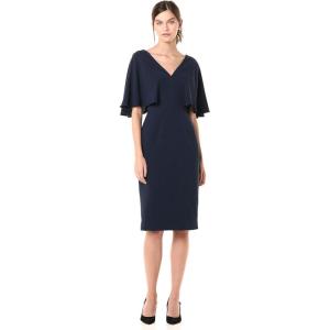 image:imageDress the Population Womens Louisa Midi Plunging DressNavy