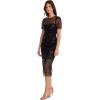 image:imageDress The Population Womens Lia Bodycon Midi DressSpecial Occasion DressBlack