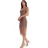 image:imageDress The Population Womens Lia Bodycon Midi DressSpecial Occasion DressMauve