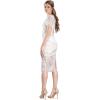 image:imageDress The Population Womens Lia Bodycon Midi DressSpecial Occasion DressWhite Multi