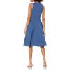 image:imageDress the Population Womens Catalina Solid Sleeveless Fit amp Flare Midi DressGraphite Blue