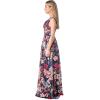 image:imageDress The Population Womens Jaclyn Fit and Flare Maxi DressSpecial Occasion DressNavy Multi