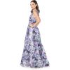 image:imageDress The Population Womens Jaclyn Fit and Flare Maxi DressSpecial Occasion DressViolet Multi